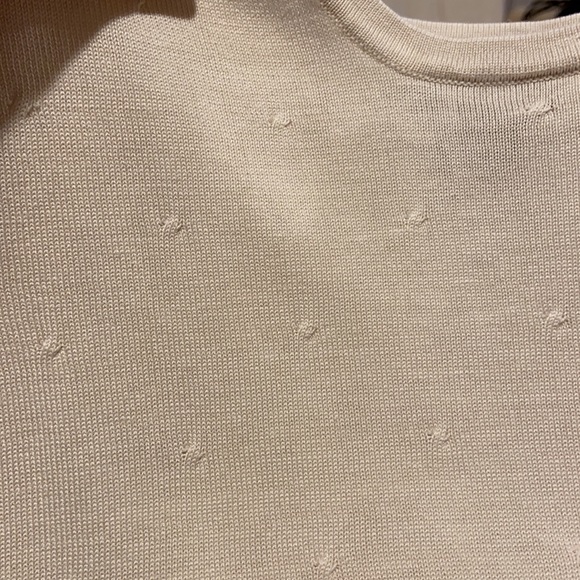 City Silk White Sweater with Circle Detail Set - Picture 9 of 14